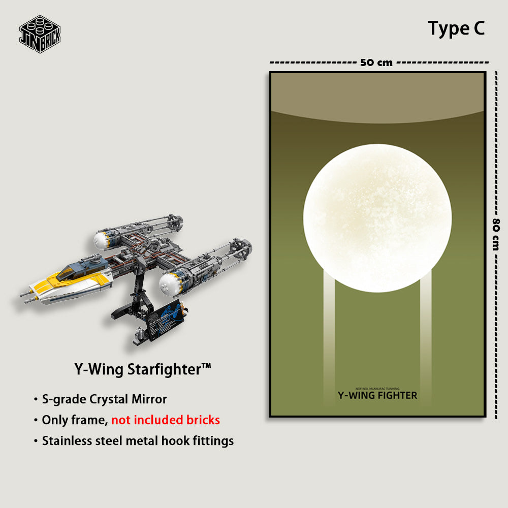 Wall frame for LEGO® UCS Star Wars™ 75181 Y-Wing Starfighter™