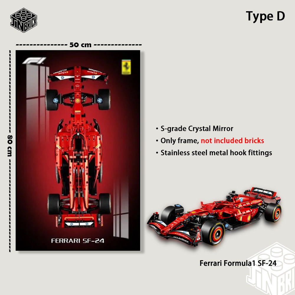 Display Frame for LEGO® F1 Technic 42207 Ferrari SF24