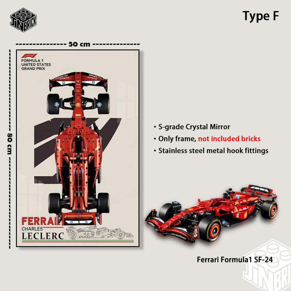 Display Frame for LEGO® F1 Technic 42207 Ferrari SF24