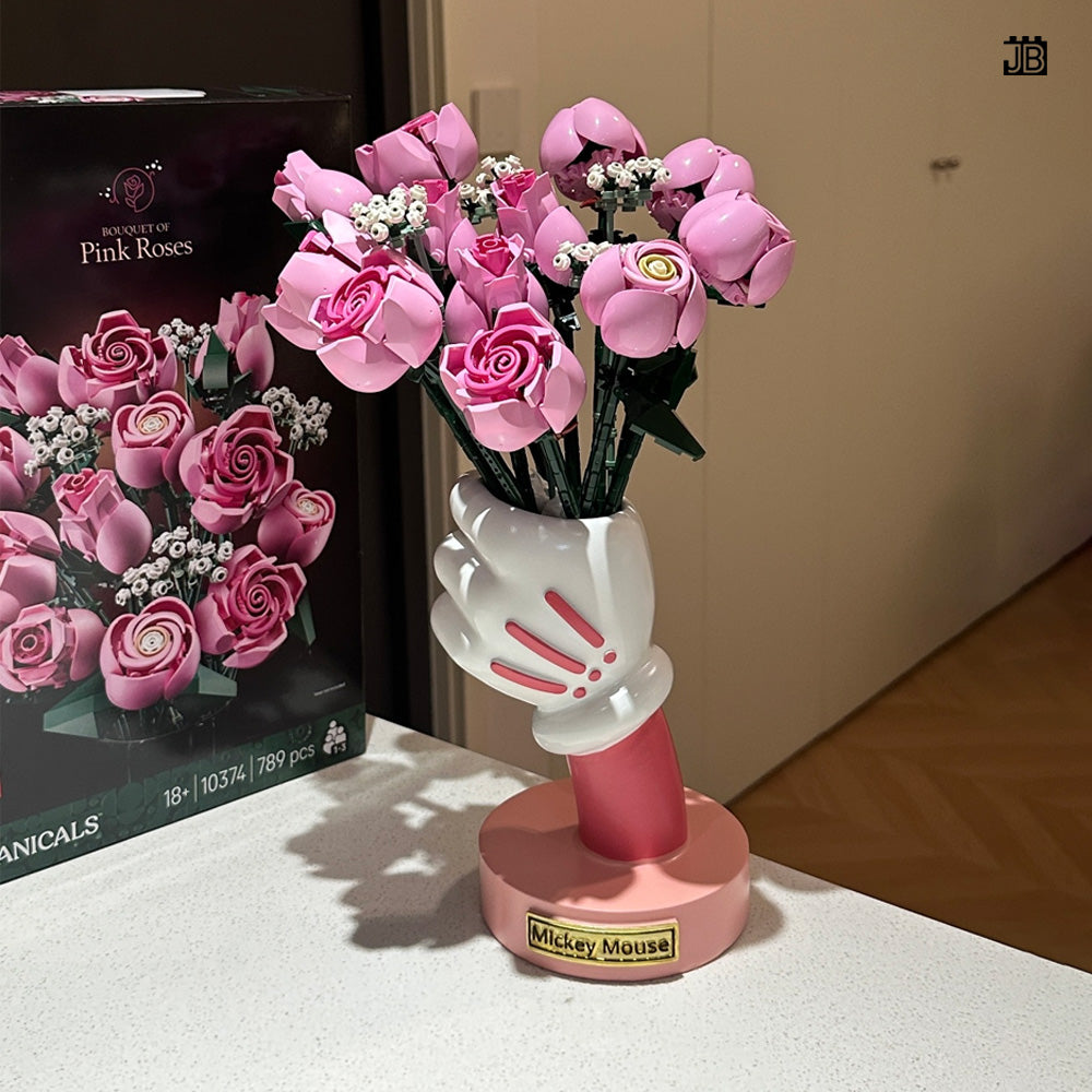 Display Vase for Lego Bouquet Flowers