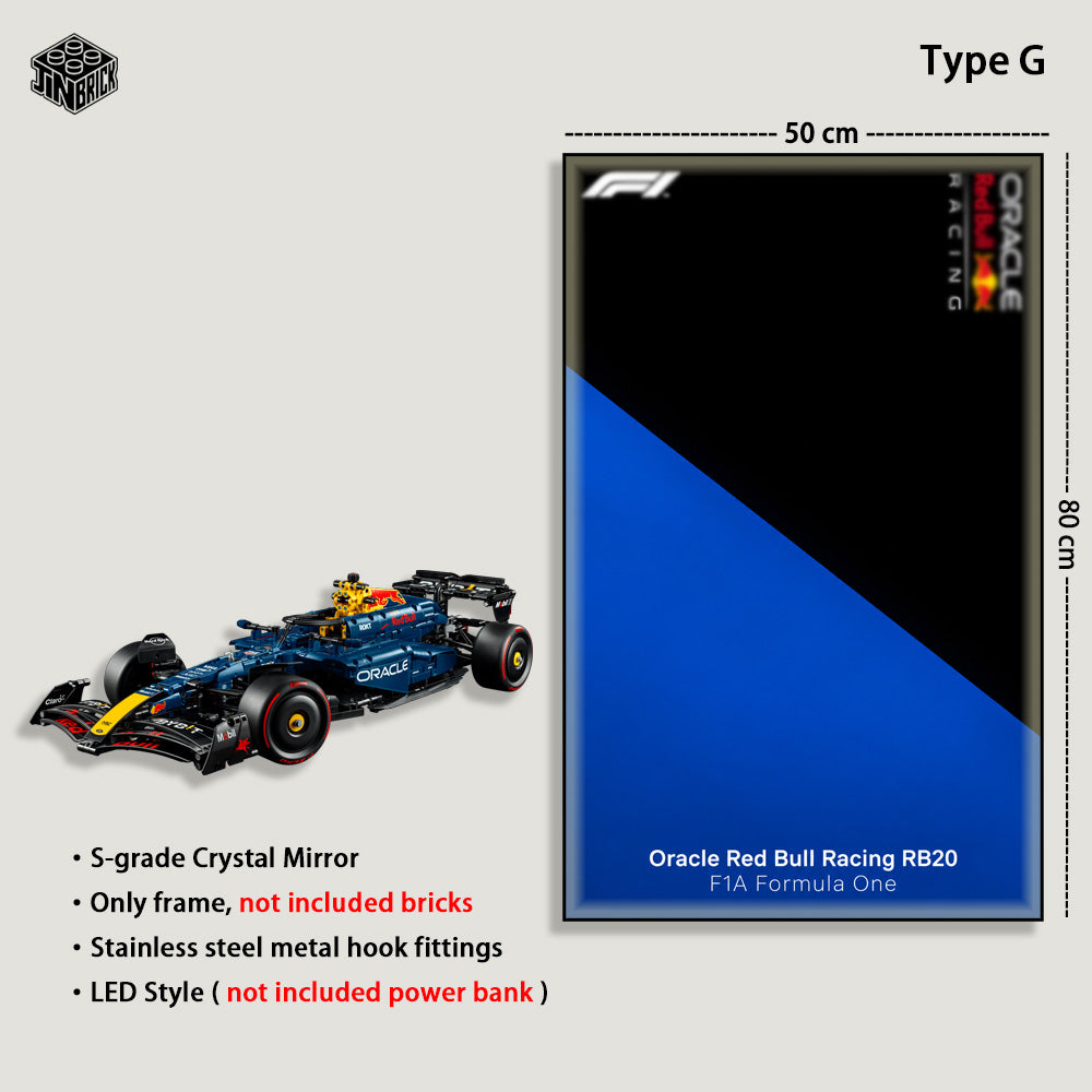Display Frame for LEGO® Technic 42206 Oracle Red Bull Racing RB20 F1