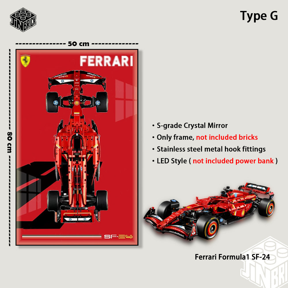 Display Frame for LEGO® F1 Technic 42207 Ferrari SF24
