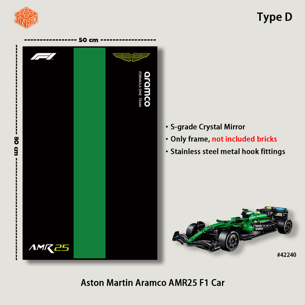 Wall Display for 42240 LEGO® Technic™  Aston Martin Aramco AMR25 F1® Car