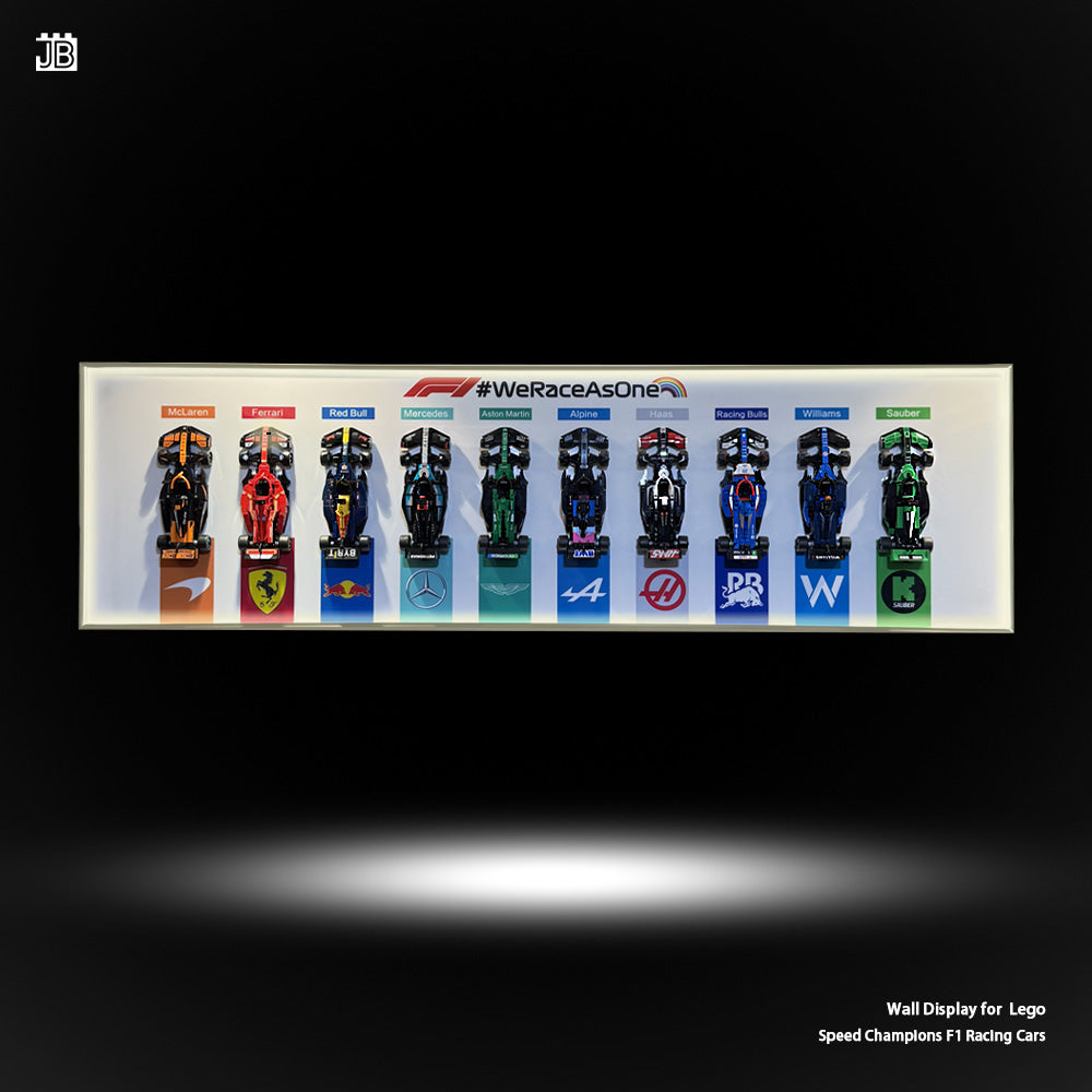 Big Wall Display Frame For LEGO® Speed Champions F1 Cars