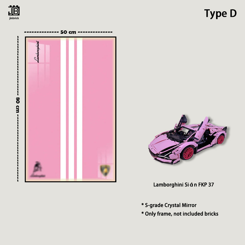 Wall frame for Pink Lamborghini Sián FKP 37