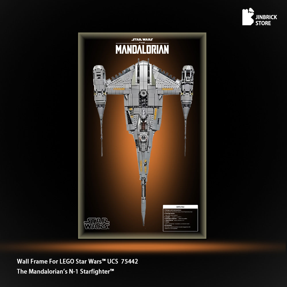 Wallframe For UCS LEGO Star Wars™ 75442 The Mandalorian's N-1 Starfighter™