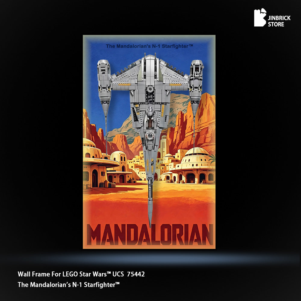 Wallframe For UCS LEGO Star Wars™ 75442 The Mandalorian's N-1 Starfighter™