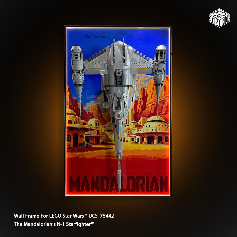 Wallframe For UCS LEGO Star Wars™ 75442 The Mandalorian's N-1 Starfighter™